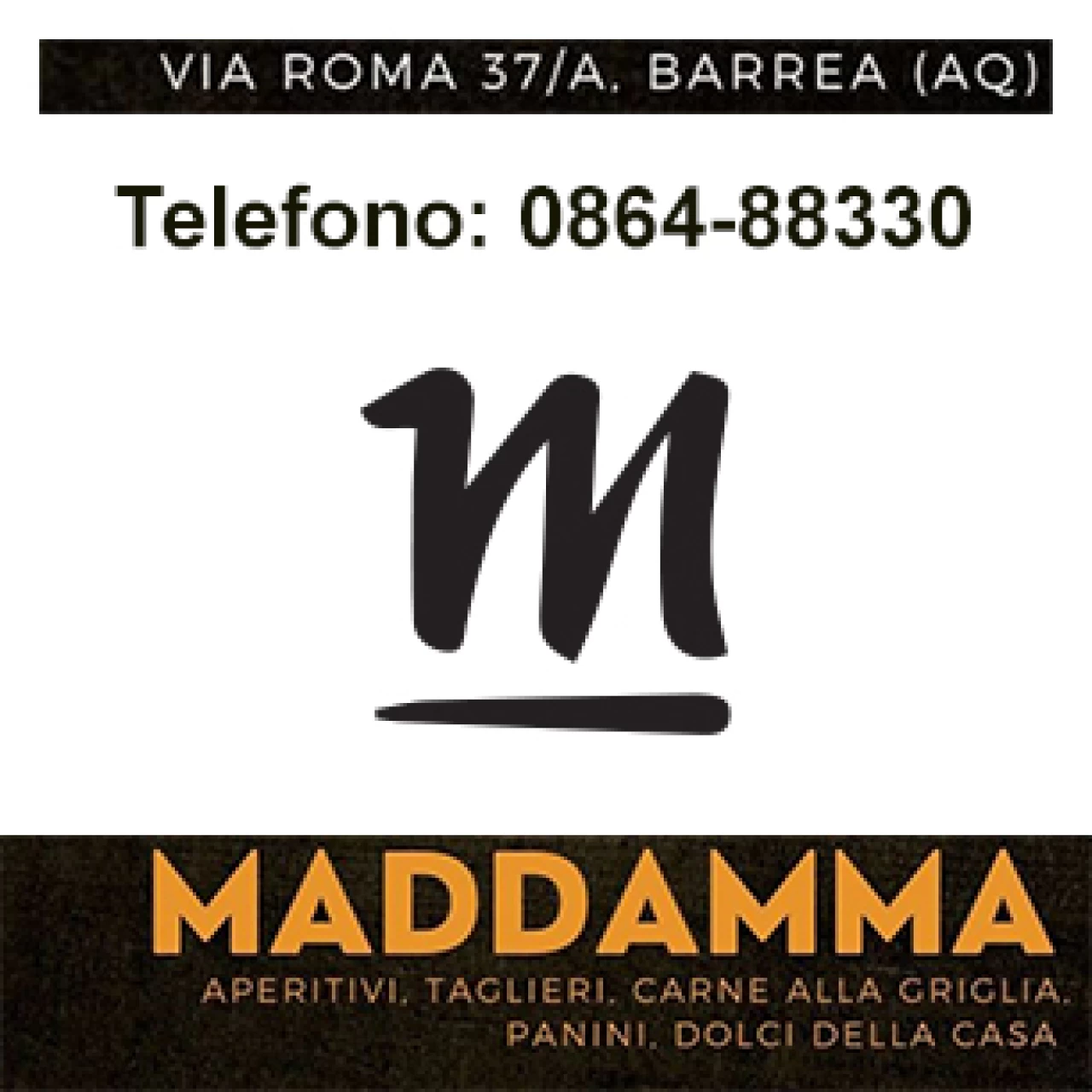 Banner Maddamma 306 per 306 pixel